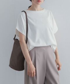 URBAN RESEARCH DOORS / アーバンリサーチ ドアーズ Tシャツ | ドライコットンボートネックプルオーバー