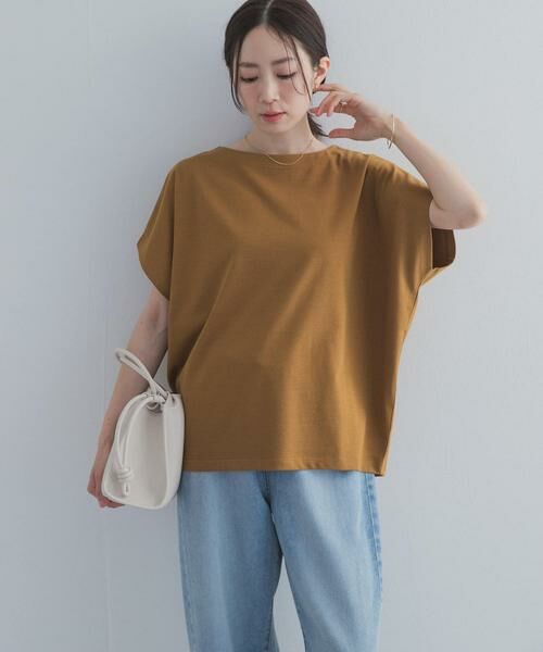 URBAN RESEARCH DOORS / アーバンリサーチ ドアーズ Tシャツ | ドライコットンボートネックプルオーバー | 詳細1