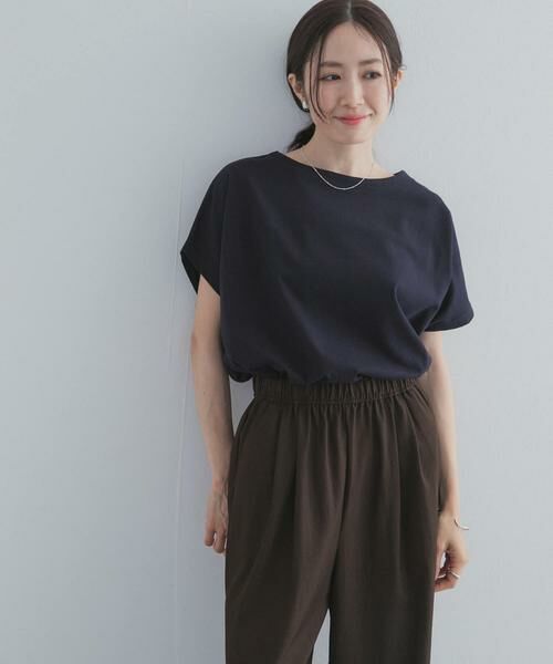 URBAN RESEARCH DOORS / アーバンリサーチ ドアーズ Tシャツ | ドライコットンボートネックプルオーバー | 詳細14