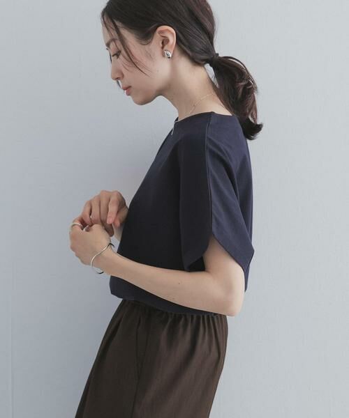 URBAN RESEARCH DOORS / アーバンリサーチ ドアーズ Tシャツ | ドライコットンボートネックプルオーバー | 詳細16