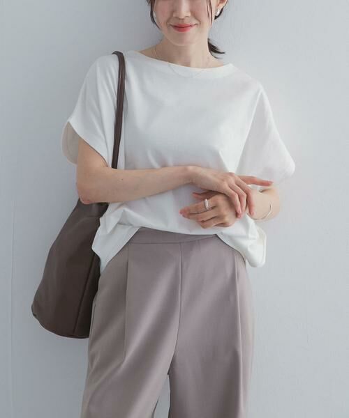 URBAN RESEARCH DOORS / アーバンリサーチ ドアーズ Tシャツ | ドライコットンボートネックプルオーバー | 詳細28