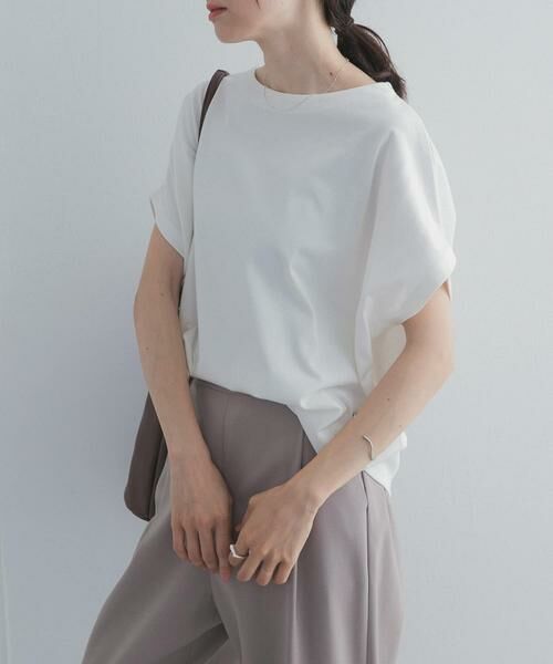 URBAN RESEARCH DOORS / アーバンリサーチ ドアーズ Tシャツ | ドライコットンボートネックプルオーバー | 詳細30