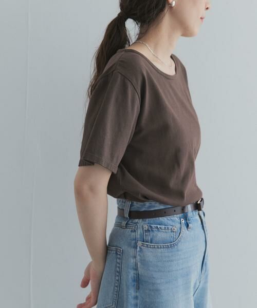 URBAN RESEARCH DOORS / アーバンリサーチ ドアーズ Tシャツ | GrowOrganicボートネックTシャツ | 詳細17