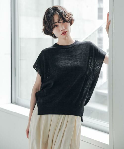 URBAN RESEARCH DOORS / アーバンリサーチ ドアーズ その他トップス | 『洗濯可/UVカット』『UR TECH』Aircareフレンチニットプルオーバー | 詳細20