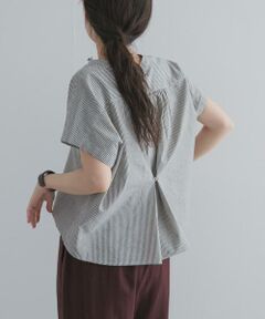 URBAN RESEARCH DOORS / アーバンリサーチ ドアーズ シャツ・ブラウス | ストライプクロップドブラウス