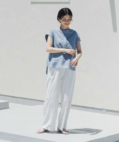 URBAN RESEARCH DOORS / アーバンリサーチ ドアーズ シャツ・ブラウス | リネンスキッパーフレンチブラウス | 詳細16
