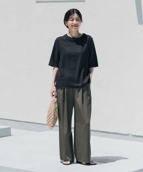 URBAN RESEARCH DOORS / アーバンリサーチ ドアーズ シャツ・ブラウス | リネンレーヨンバックリボンブラウス | 詳細27