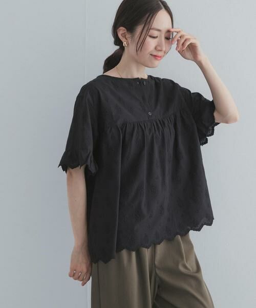 URBAN RESEARCH DOORS / アーバンリサーチ ドアーズ シャツ・ブラウス | アイレットレース2wayブラウス | 詳細29