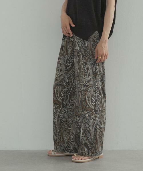 URBAN RESEARCH DOORS / アーバンリサーチ ドアーズ その他パンツ | ダークペイズリープリントイージーパンツ | 詳細14