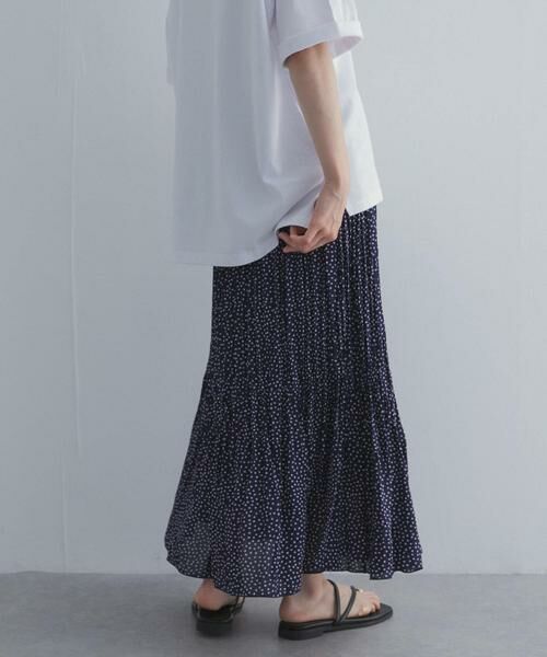 URBAN RESEARCH DOORS / アーバンリサーチ ドアーズ ロング・マキシ丈スカート | フラワードットプリーツスカート | 詳細3