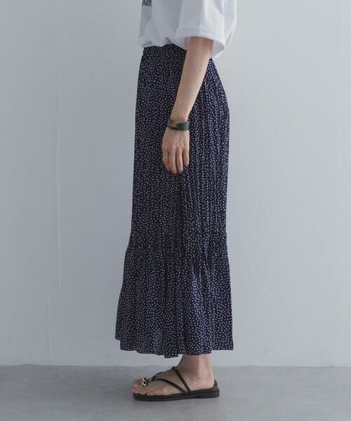 URBAN RESEARCH DOORS / アーバンリサーチ ドアーズ ロング・マキシ丈スカート | フラワードットプリーツスカート | 詳細9