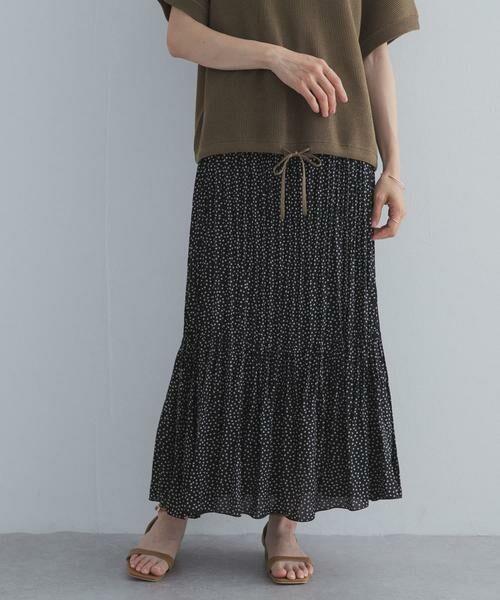 URBAN RESEARCH DOORS / アーバンリサーチ ドアーズ ロング・マキシ丈スカート | フラワードットプリーツスカート | 詳細17