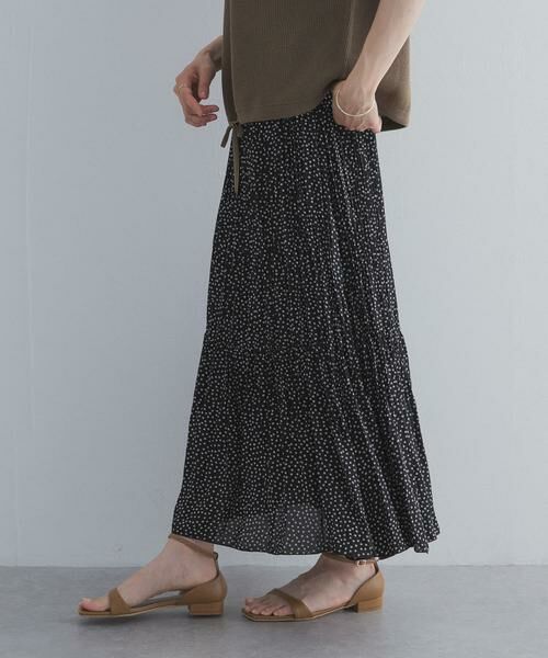 URBAN RESEARCH DOORS / アーバンリサーチ ドアーズ ロング・マキシ丈スカート | フラワードットプリーツスカート | 詳細18
