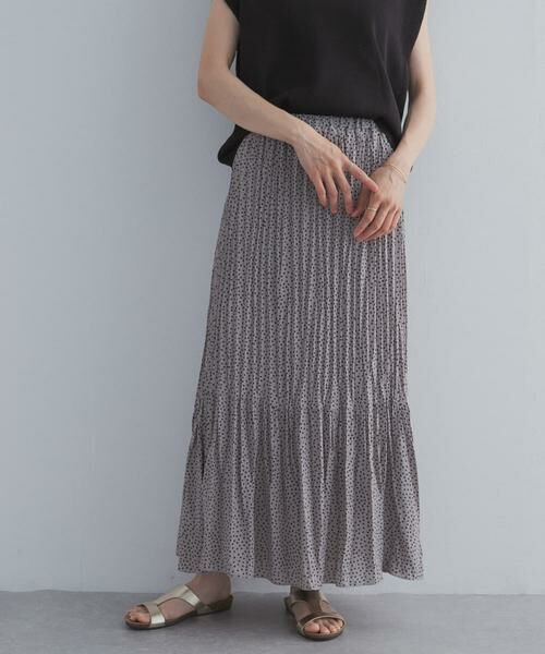 URBAN RESEARCH DOORS / アーバンリサーチ ドアーズ ロング・マキシ丈スカート | フラワードットプリーツスカート | 詳細26