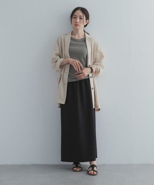 URBAN RESEARCH DOORS / アーバンリサーチ ドアーズ ロング・マキシ丈スカート | 接触冷感イージーカットストレートスカート | 詳細7