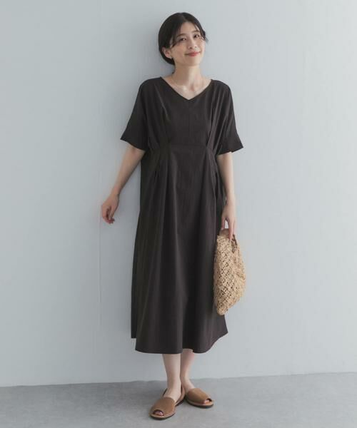 URBAN RESEARCH DOORS / アーバンリサーチ ドアーズ ワンピース | ウエストタックワンピース | 詳細23