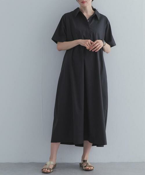 URBAN RESEARCH DOORS / アーバンリサーチ ドアーズ ワンピース | 衿付きスキッパーAラインワンピース | 詳細24