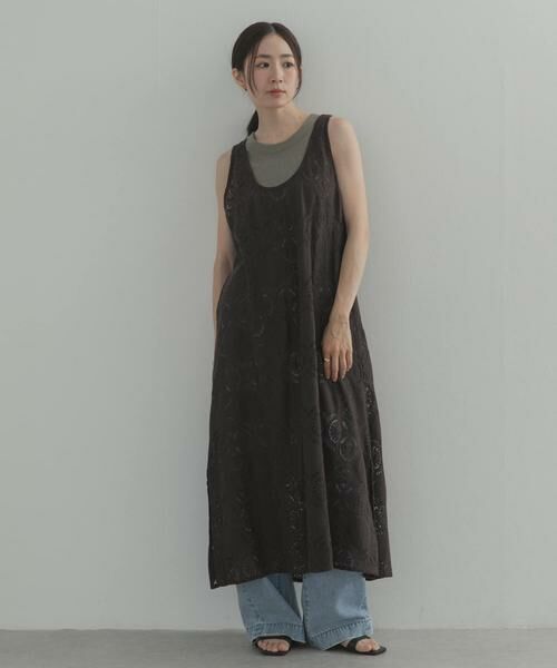 URBAN RESEARCH DOORS / アーバンリサーチ ドアーズ ワンピース | サークルレース2WAYワンピース | 詳細5