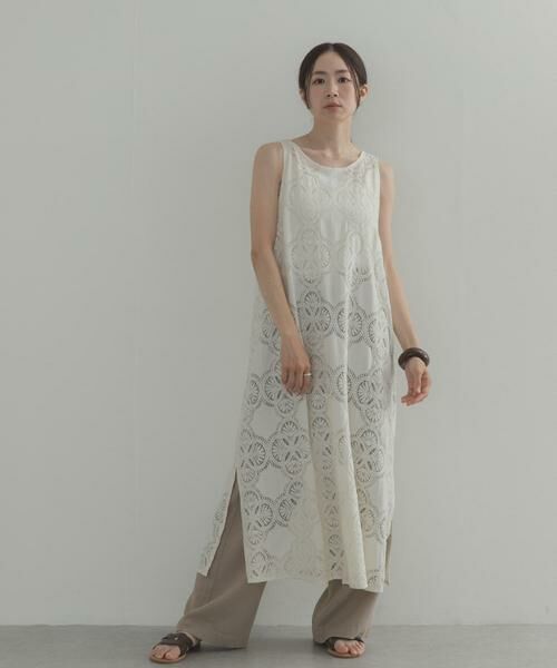 URBAN RESEARCH DOORS / アーバンリサーチ ドアーズ ワンピース | サークルレース2WAYワンピース | 詳細20
