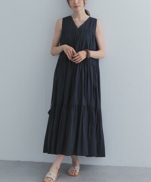 URBAN RESEARCH DOORS / アーバンリサーチ ドアーズ ワンピース | ノースリーブティアードワンピース | 詳細11