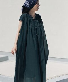 URBAN RESEARCH DOORS / アーバンリサーチ ドアーズ ワンピース | コットンボイルギャザーフレンチワンピース