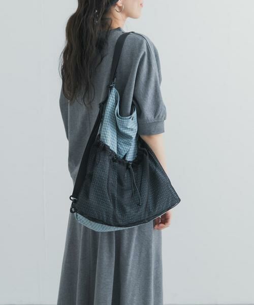 URBAN RESEARCH DOORS / アーバンリサーチ ドアーズ リュック・バックパック | チェック2WAYナップサック（ブルー）