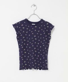 URBAN RESEARCH DOORS / アーバンリサーチ ドアーズ トップス | 花柄ワッフルフレンチフリルTシャツ(KIDS)