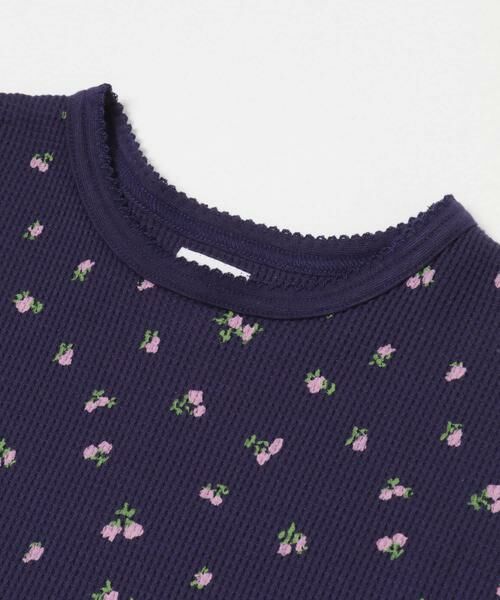 URBAN RESEARCH DOORS / アーバンリサーチ ドアーズ トップス | 花柄ワッフルフレンチフリルTシャツ(KIDS) | 詳細10