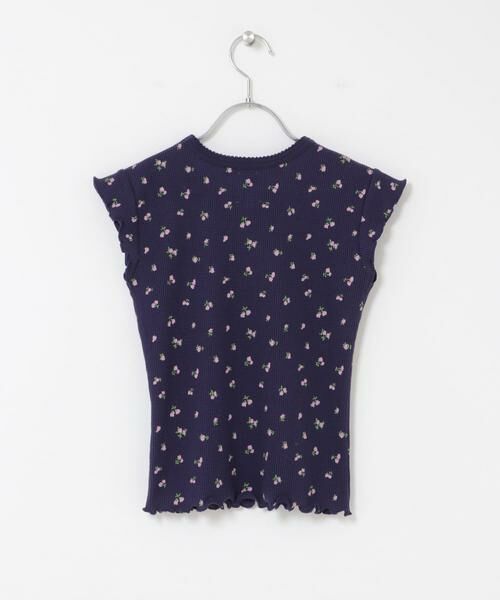 URBAN RESEARCH DOORS / アーバンリサーチ ドアーズ トップス | 花柄ワッフルフレンチフリルTシャツ(KIDS) | 詳細13