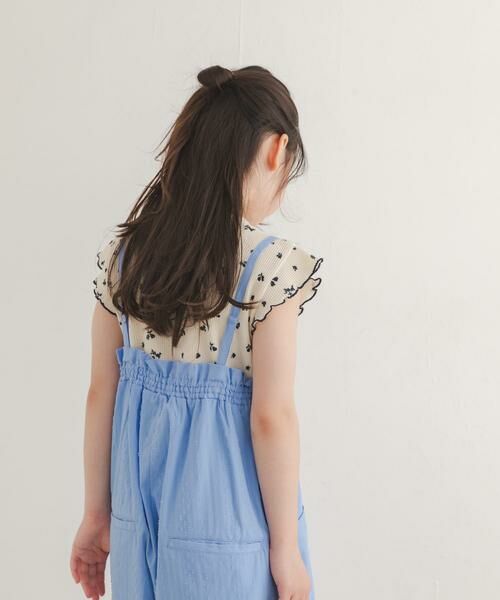 URBAN RESEARCH DOORS / アーバンリサーチ ドアーズ トップス | 花柄ワッフルフレンチフリルTシャツ(KIDS) | 詳細10