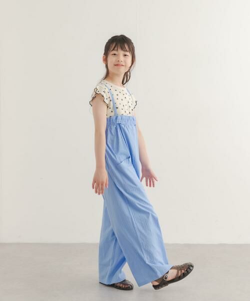 URBAN RESEARCH DOORS / アーバンリサーチ ドアーズ トップス | 花柄ワッフルフレンチフリルTシャツ(KIDS) | 詳細11