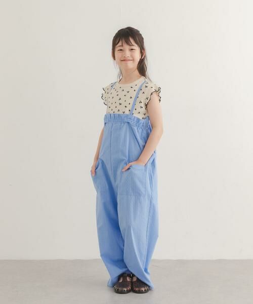 URBAN RESEARCH DOORS / アーバンリサーチ ドアーズ トップス | 花柄ワッフルフレンチフリルTシャツ(KIDS) | 詳細13