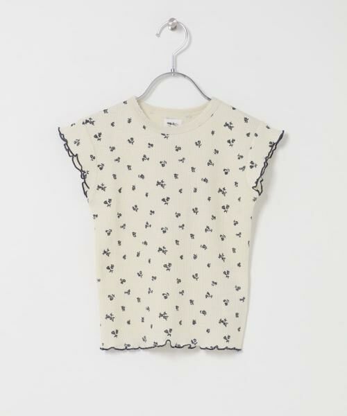 URBAN RESEARCH DOORS / アーバンリサーチ ドアーズ トップス | 花柄ワッフルフレンチフリルTシャツ(KIDS) | 詳細14