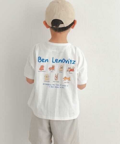 URBAN RESEARCH DOORS / アーバンリサーチ ドアーズ トップス | BEN LENOVITZプリントＴシャツ(KIDS)（ホワイト）