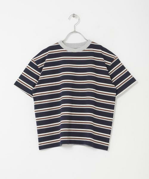 URBAN RESEARCH DOORS / アーバンリサーチ ドアーズ トップス | 『150サイズあり』ランダムボーダーワイドTシャツ(KIDS) | 詳細12
