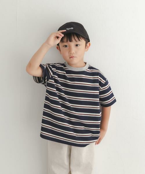 URBAN RESEARCH DOORS / アーバンリサーチ ドアーズ トップス | 『150サイズあり』ランダムボーダーワイドTシャツ(KIDS) | 詳細2