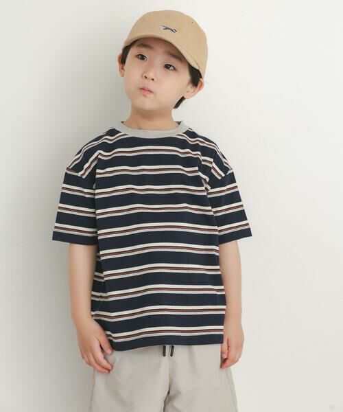URBAN RESEARCH DOORS / アーバンリサーチ ドアーズ トップス | 『150サイズあり』ランダムボーダーワイドTシャツ(KIDS) | 詳細7