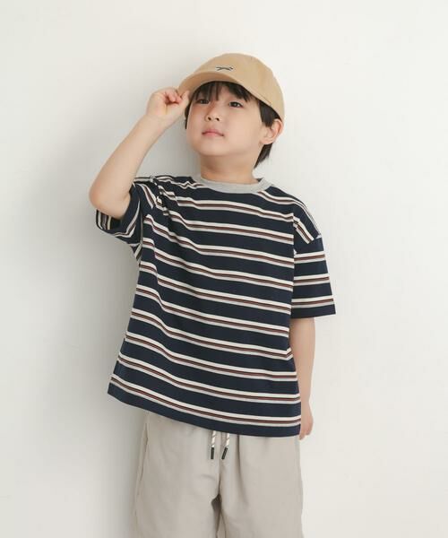 URBAN RESEARCH DOORS / アーバンリサーチ ドアーズ トップス | 『150サイズあり』ランダムボーダーワイドTシャツ(KIDS) | 詳細8