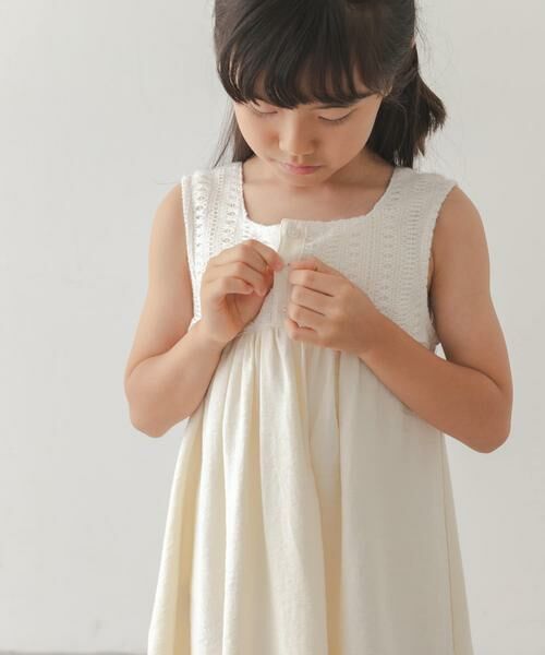 URBAN RESEARCH DOORS / アーバンリサーチ ドアーズ ワンピース | スクエア レース切替ワンピース(KIDS) | 詳細21