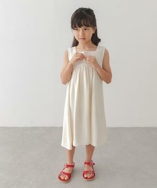 URBAN RESEARCH DOORS / アーバンリサーチ ドアーズ ワンピース | スクエア レース切替ワンピース(KIDS) | 詳細24