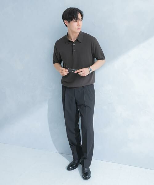URBAN RESEARCH DOORS / アーバンリサーチ ドアーズ シャツ・ブラウス | LIFE STYLE TAILOR　ハイゲージ半袖ニットポロシャツ | 詳細6