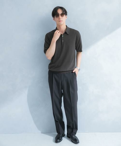 URBAN RESEARCH DOORS / アーバンリサーチ ドアーズ シャツ・ブラウス | LIFE STYLE TAILOR　ハイゲージ半袖ニットポロシャツ | 詳細7