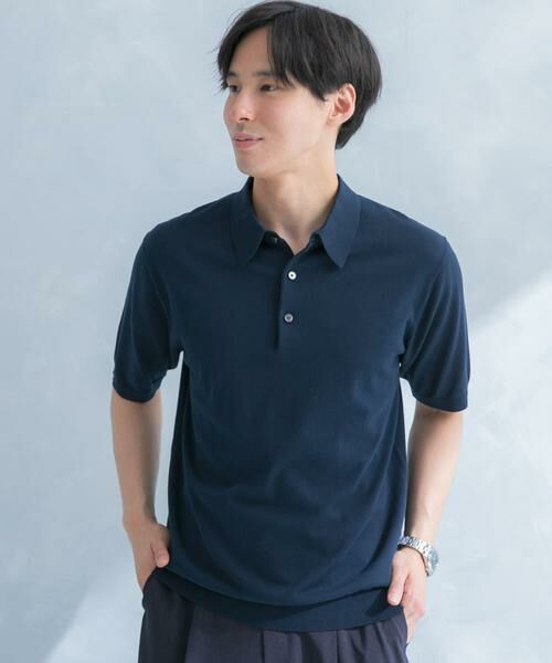 URBAN RESEARCH DOORS / アーバンリサーチ ドアーズ シャツ・ブラウス | LIFE STYLE TAILOR　ハイゲージ半袖ニットポロシャツ | 詳細12