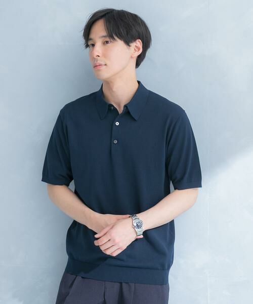 URBAN RESEARCH DOORS / アーバンリサーチ ドアーズ シャツ・ブラウス | LIFE STYLE TAILOR　ハイゲージ半袖ニットポロシャツ | 詳細13