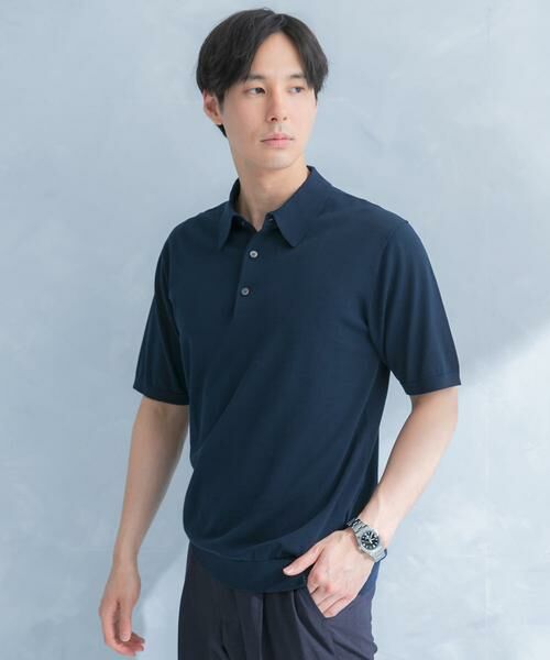 URBAN RESEARCH DOORS / アーバンリサーチ ドアーズ シャツ・ブラウス | LIFE STYLE TAILOR　ハイゲージ半袖ニットポロシャツ | 詳細14