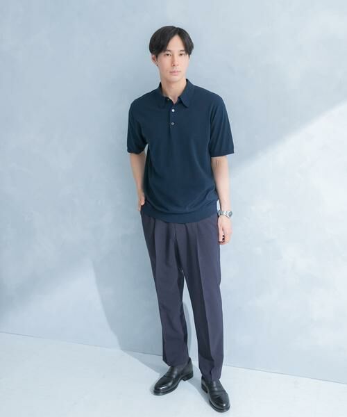 URBAN RESEARCH DOORS / アーバンリサーチ ドアーズ シャツ・ブラウス | LIFE STYLE TAILOR　ハイゲージ半袖ニットポロシャツ | 詳細15