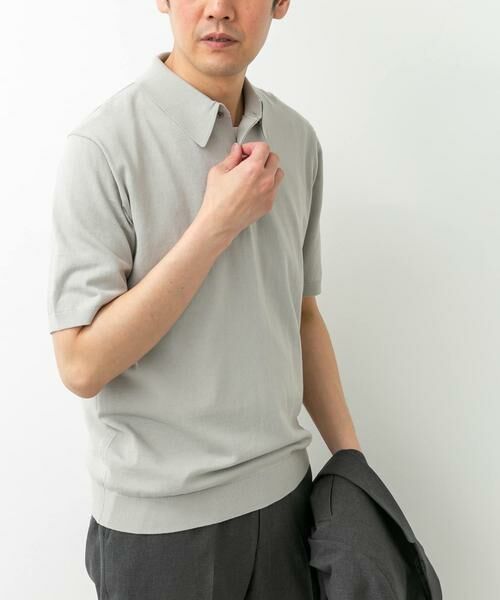URBAN RESEARCH DOORS / アーバンリサーチ ドアーズ シャツ・ブラウス | LIFE STYLE TAILOR　ハイゲージ半袖ニットポロシャツ | 詳細25