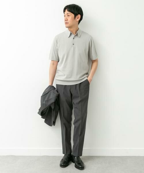URBAN RESEARCH DOORS / アーバンリサーチ ドアーズ シャツ・ブラウス | LIFE STYLE TAILOR　ハイゲージ半袖ニットポロシャツ | 詳細29
