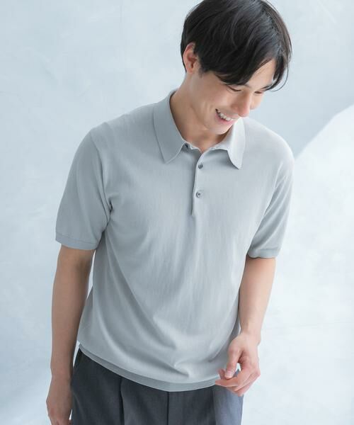 URBAN RESEARCH DOORS / アーバンリサーチ ドアーズ シャツ・ブラウス | LIFE STYLE TAILOR　ハイゲージ半袖ニットポロシャツ | 詳細30