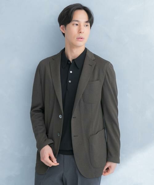 URBAN RESEARCH DOORS / アーバンリサーチ ドアーズ その他アウター | LIFE STYLE TAILOR　メランジニットイージージャケット | 詳細1